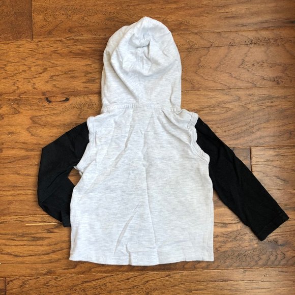 Romy & Aksel Grey and Black Hoodie - Picture 2 of 4